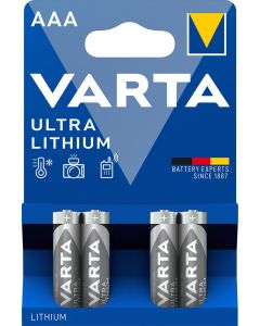 Varta Ultra Lithium AAA  Batterier 4 stk. 