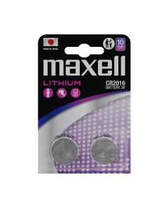 Maxell Lithium CR2016 batteri - 2 stk.