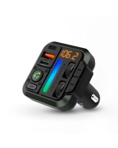 FM sender til bilen BT/Mikrofon/Hurtig oplading/2xUSB/Google Assistant/Siri 