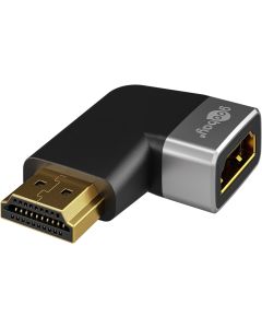 Goobay HDMI™ Vinklet Adapter 270° Horisontal, 8K @ 60 Hz, Guldbelagt
