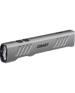 Coast Slayer Pro sølvfarvet vandtæt genopladelig lommelygte 1150 lumen