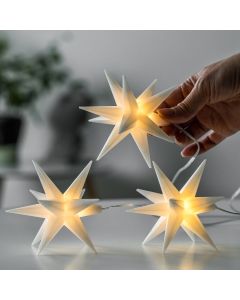 LED stjernelys - 3 stk. 