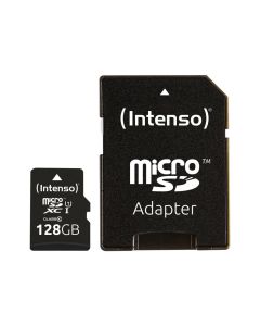 Intenso® 128 GB Micro SD Hukommelseskort Incl. Adapter Class 10, U1