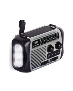 Nødradio - Håndsving/solcelle/lygte/powerbank/FM/AM/BT