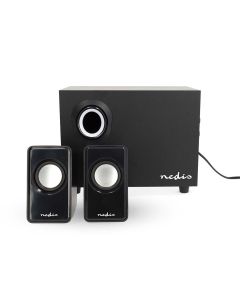 Nedis PC-højttaler 2.1 stereo, 33W -  USB Drevet