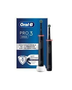 Oral-B El-tandbørste Pro 3 3900 Duo - Sort/Sort