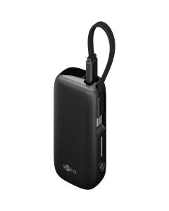 Goobay Powerbank 5.000 mAh m/kabel, PD20W