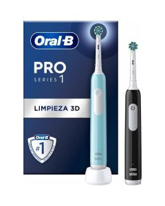 Oral-b Pro Series 1 Duo El-tandbørste - Sort/Blå