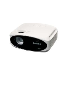 Lenco LCD-projektor BT, Full HD 1080P-indhold, Remote, Hvid