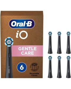 Oral-b iO Gentle Care tandbørstehoveder 6 stk - Sort 