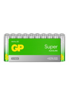 GP Super Alkaline AAA / LR03 batterier -  20 stk.