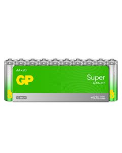 GP Super Alkaline AA/ LR6 batterier - 20 stk.