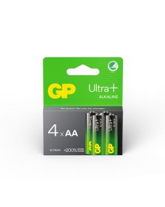 GP Ultra Plus Alkaline AA / LR6 batterier - 4 stk.