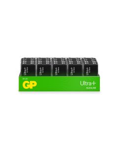 GP Ultra Plus Alkaline 9V batterier - 20 stk.