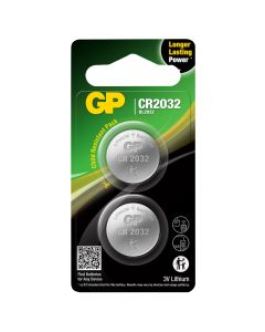 GP CR2032 Lithium knapcellebatteri - 2 stk.