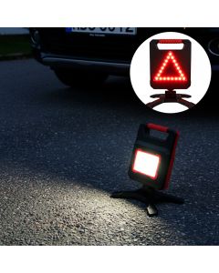 LED Arbejdslampe m/ 1400 lumen & advarselstrekant