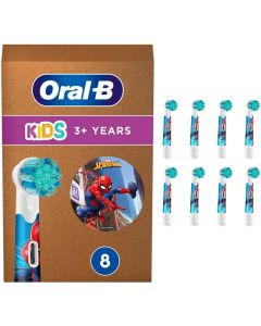 Oral-B Spiderman Tandbørstehoveder 8 stk.