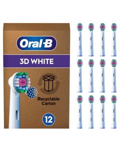 Oral-B 3D White Tandbørstehoveder 12 stk.             