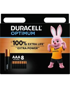Duracell OPTIMUM AAA batterier (8 stk.)