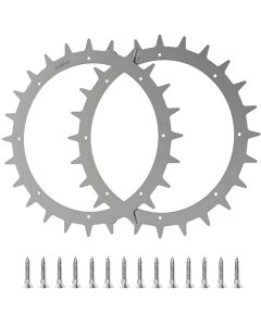 Metal terrænhjul til Gardena/Husqvarna/Flymo robotplæneklipper - 2 stk.