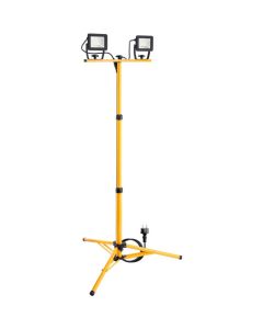 LED Abejdslys med teleskopisk Tre-fod (2x 20W)