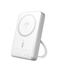 Dudao Powerbank K28 10.000 mAh MagSafe (USB-A/USB-C) - Hvid