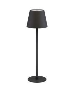 Opladelig LED bordlampe - Sort