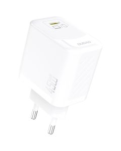 Dudao A28EU USB-C GaN Power lader 45W PD/QC, Hvid