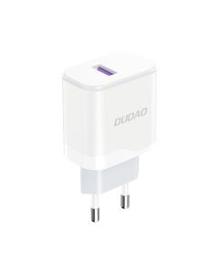 Dudao A20EU USB-A QC/PD hurtig oplader 18W, Hvid