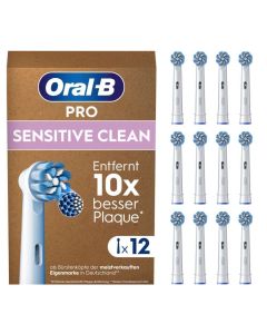 Oral-B Pro Sensitive Clean Tandbørstehoveder 12 stk. - hvid