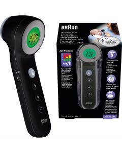 Braun BNT400B No Touch Pandetermometer - Sort