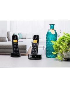 Philips D1602B/01 trådløs telefon - 2 sæt