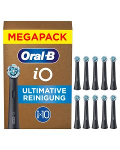 Oral-b IO Ultimate Clean Tandbørstehoveder 10 stk (Sort)