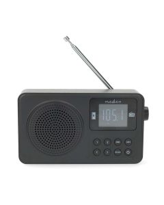 Nedis FM-radio bærbar med Bluetooth