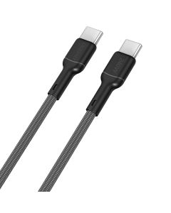 Dudao L9CMAX USB-C 2.0 til USB-C lade- og datakabel, 240W, tekstil, sort, 2m