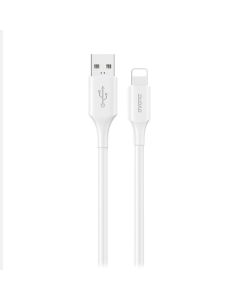 Dudao L2SL USB-A 2.0 til Lightning lade- og datakabel, hvid, 1,2m