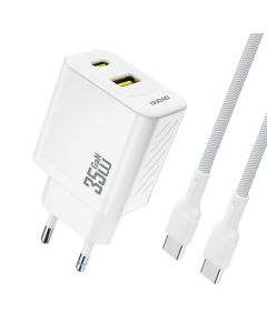 Dudao A27MaxC Multiport oplader 35W PD inkl. USB-C kabel - Hvid