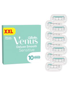 Gillette Venus Deluxe Smooth Sensitive barberblade - 10 stk.