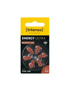 Intenso Str. 312 (A312) høreapparatbatterier- 6 stk.