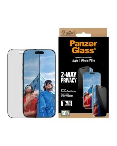 PanzerGlass® Privacy Skærmbeskyttelse Apple iPhone 17 Pro | Ultra-Wide Fit