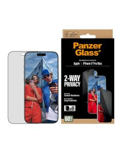 PanzerGlass® Privacy Skærmbeskyttelse Apple iPhone 17 Pro Max | Ultra-Wide Fit