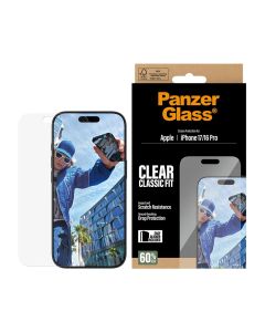 PanzerGlass® Skærmbeskyttelse Apple iPhone 17 | 16 Pro | Classic Fit