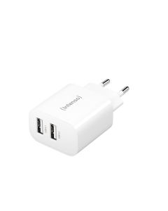 Intenso® USB Multiport lader 24W (2xUSB-A) PD 3.0 og QC 4.0