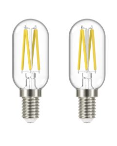 Energizer E14 LED emhættepære 4W (440lm), 3000K, Varm hvid, 2 stk.