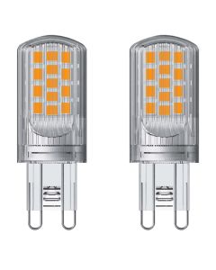 Energizer G9 LED pære 4.2W (470lm), 2700K, Varm hvid, 2 stk.