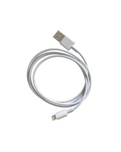 USB-A 2.0 til Lightning lade- og datakabel 1m, hvid