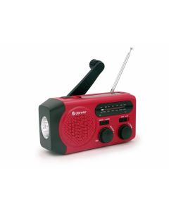 Denver nødradio - Håndsving/solcelle/lygte/powerbank/FM/AM/SOS