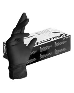 Nitrilhandsker CAT III - pudderfri, latexfri - Medium - 100 stk. pr. æske - Sort