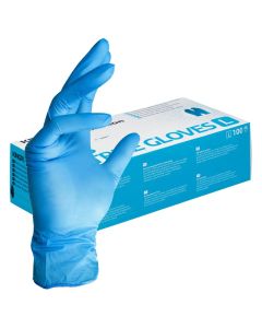 Nitrilhandsker CAT III - pudderfri, latexfri - X-Large - 100 stk. pr. æske - Blå