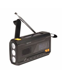 Denver SCD-2033 nødradio - Håndsving/solcelle/lygte/powerbank/FM/AM/DAB/BT
